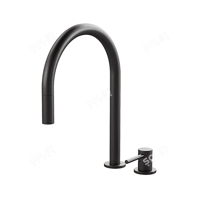 Nivito Rhythm Kitchen Faucets: Modern Design at Its Finest 3D model image 3