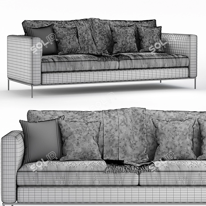 2017 Larson Felis Sofa 3D model image 4