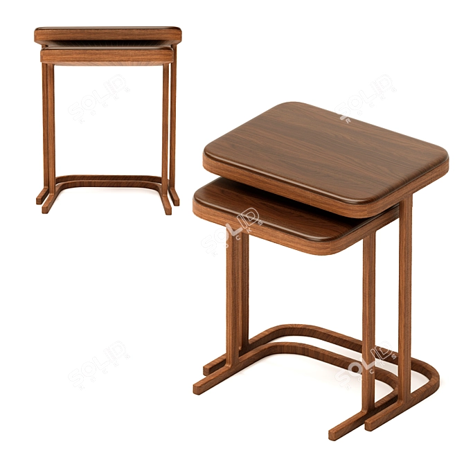 Modis Coffee Table Set 3D model image 1