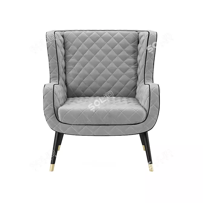 Elegant DOLLY Armchair - A Baxter Masterpiece 3D model image 8