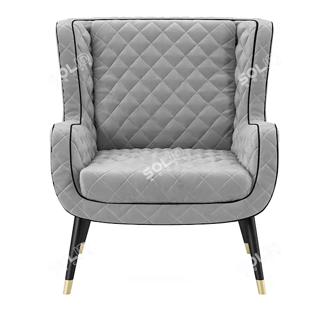 Elegant DOLLY Armchair - A Baxter Masterpiece 3D model image 14