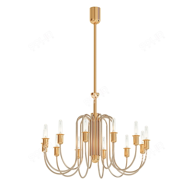 Modern V-Ray Ceiling Lamp 3D model image 1