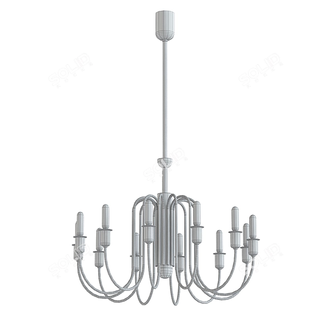 Modern V-Ray Ceiling Lamp 3D model image 2