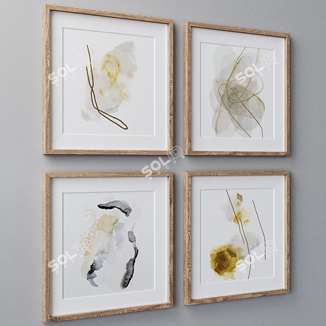 Diverse Set of Wall Paintings 3D model image 2