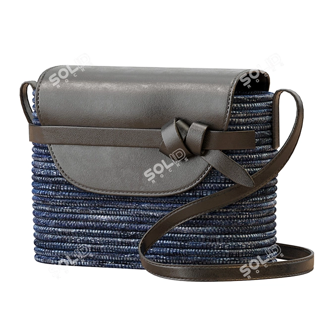 Stylish Cesta Crossbody Bag 3D model image 1