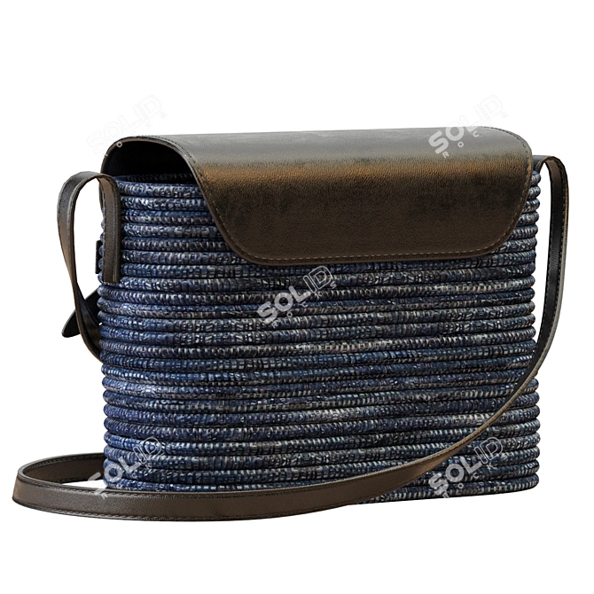 Stylish Cesta Crossbody Bag 3D model image 4