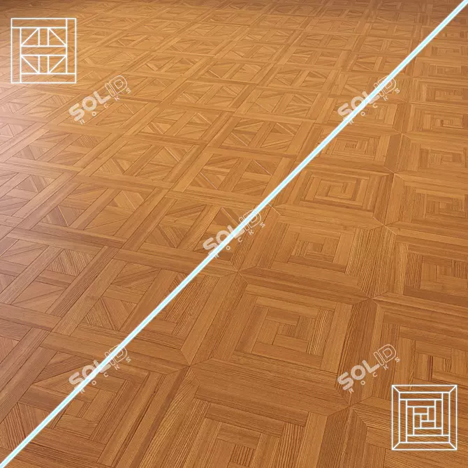 Luxury Parquet Flooring 3D model image 1
