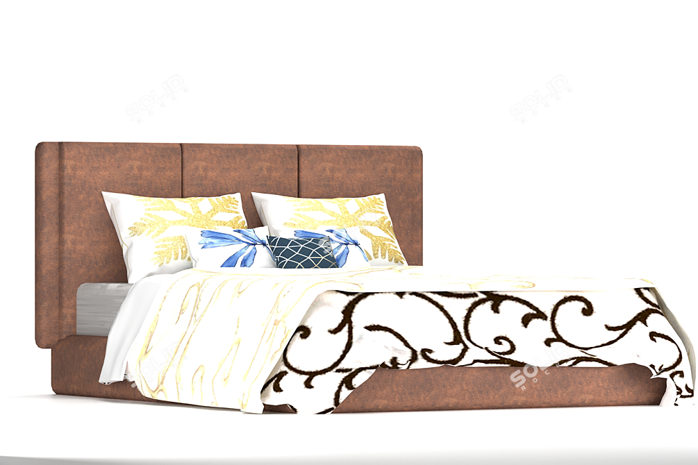 Cozy Relaxing Bedroom Sofa 3D model image 1