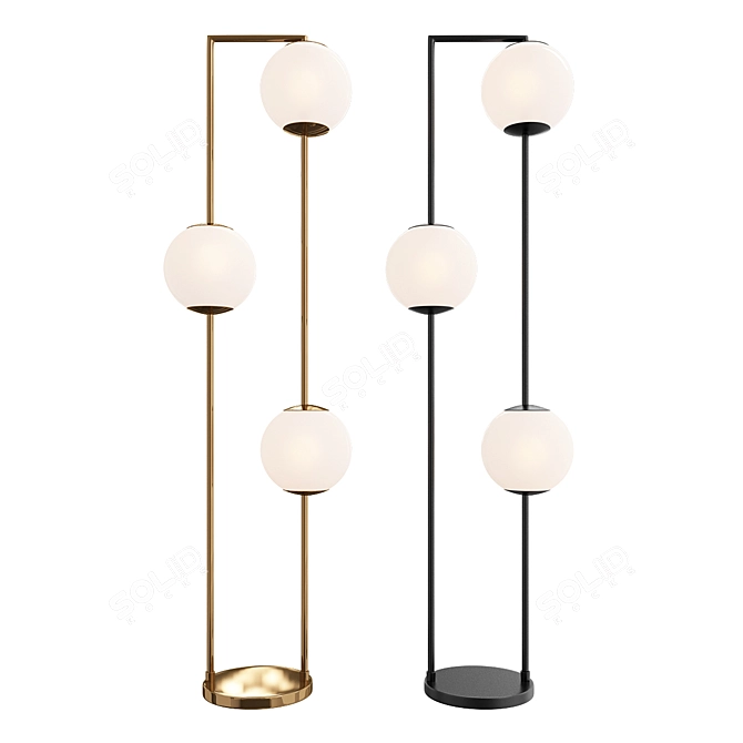 Cosmic Glow Floor Lamp 3D model image 1