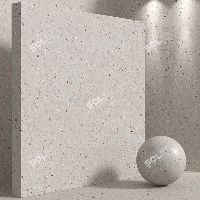 Seamless Stone Terrazzo Quartzite Set 3D model image 6