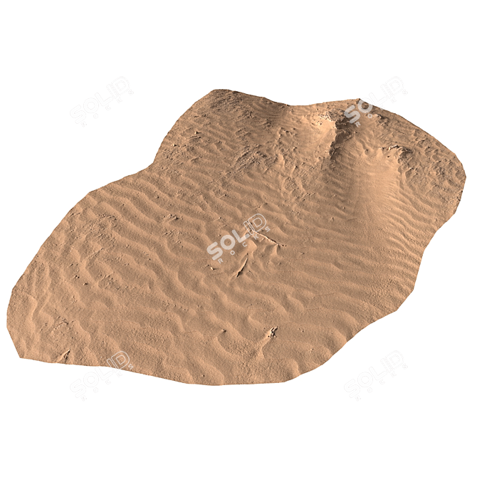Beach Sandscape Texture Kit 3D model image 3