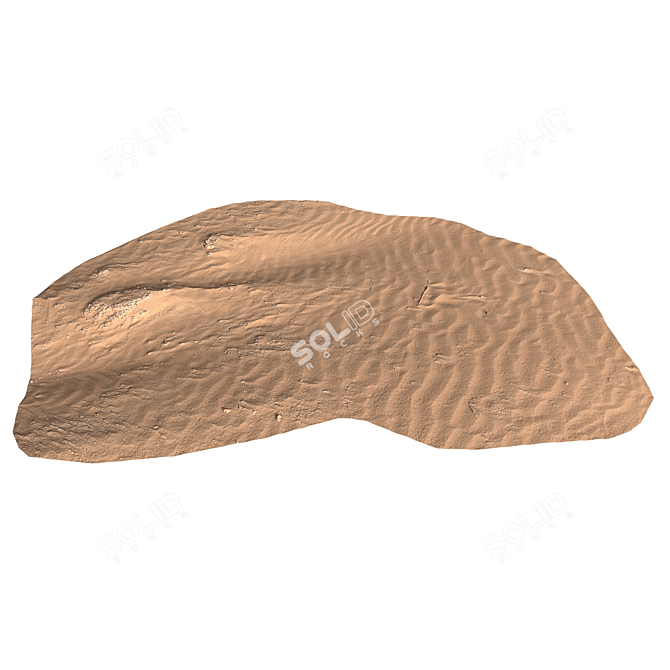 Beach Sandscape Texture Kit 3D model image 4