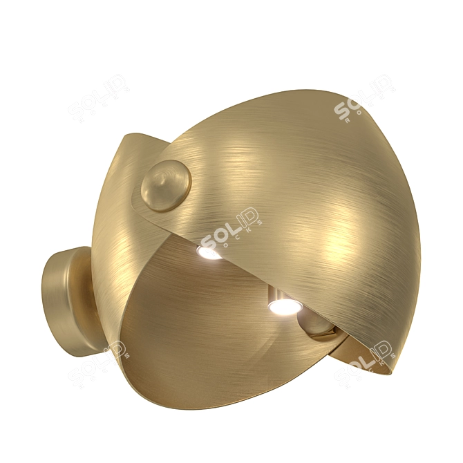 Modern Zeta Wall Lamp: Sleek Design 3D model image 5