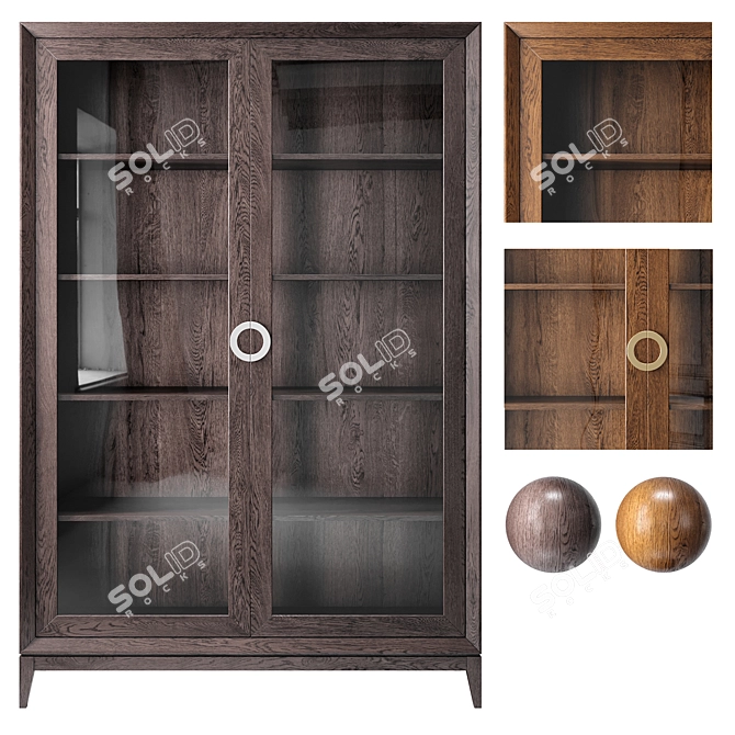 Italian Classico Toscana 2-Door Bookcase 3D model image 1