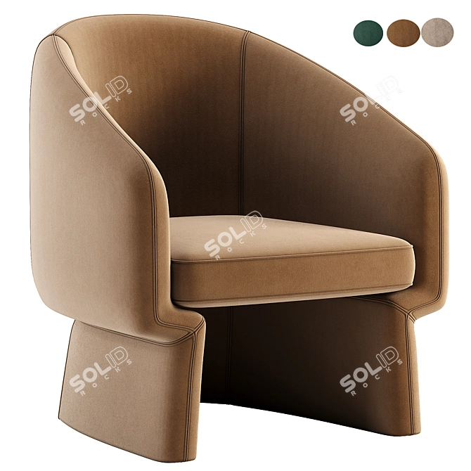 ComfortMax Lounge Chair | Stylish Design | Quality Materials 3D model image 1
