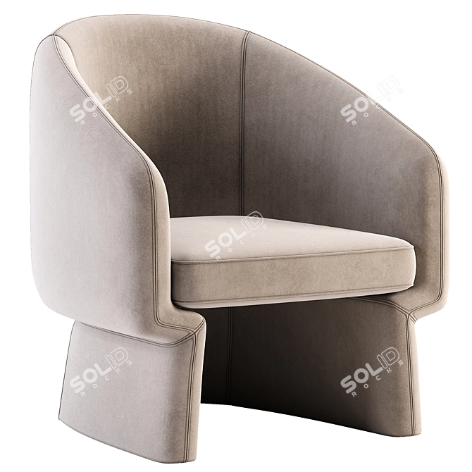 ComfortMax Lounge Chair | Stylish Design | Quality Materials 3D model image 2