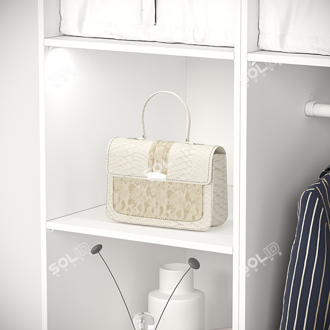 Ikea Wardrobe: Stylish 2018 Clothes 3D model image 1