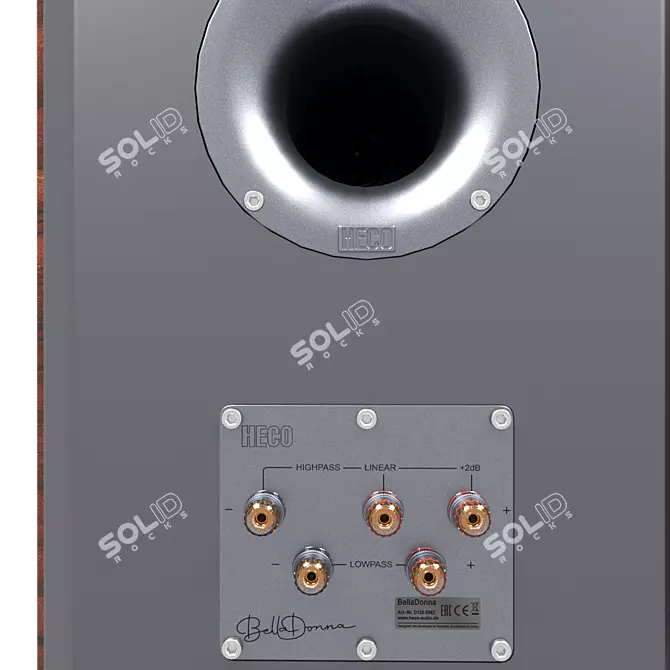 Heco BellaDonna Bookshelf Speakers 3D model image 3