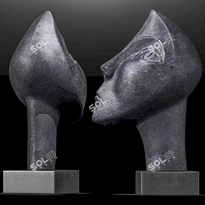 Geometric Abstraction Sculptures 1998 3D model image 4