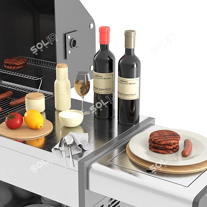 BBQ Grill Collection: 26 Foods 3D model image 3