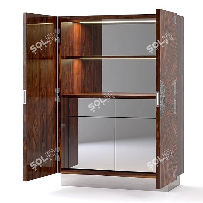 Gatsby Déco Cabinet: Elegant Arte Veneziana Design 3D model image 3