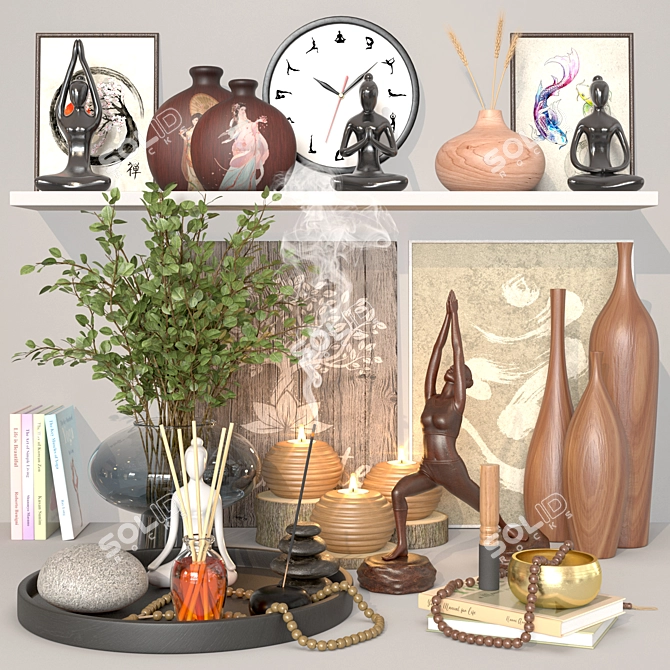 Elegant Decorative Set - 2013 3D model image 1