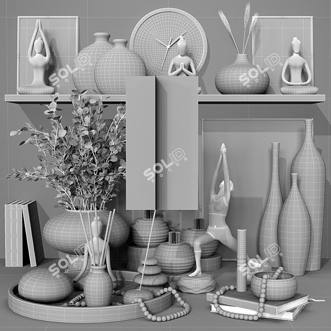 Elegant Decorative Set - 2013 3D model image 6