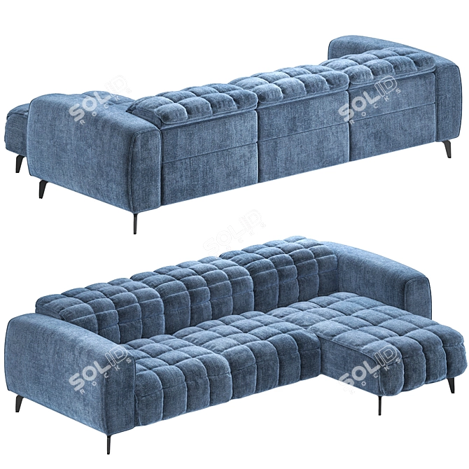 Cannes Modular Sofa by Delta Salotti 3D model image 3