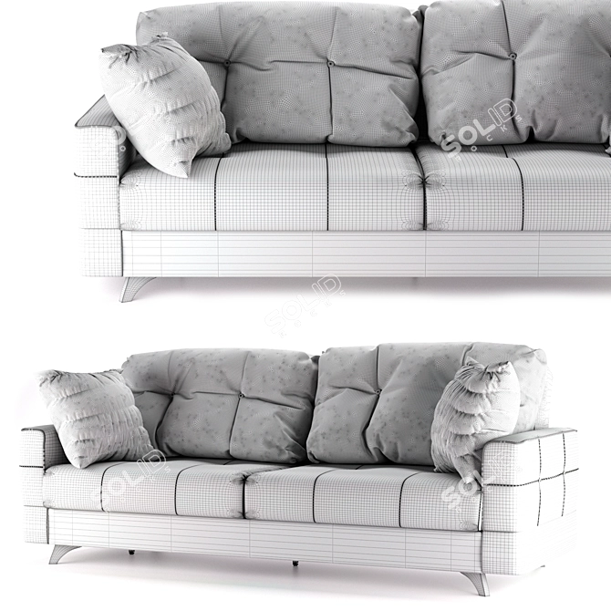 Soho Sofa Bed: Stylish and Comfortable 3D model image 3