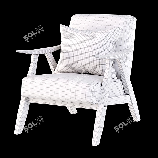 Hofstetter Armchair: Modern Comfort 3D model image 4