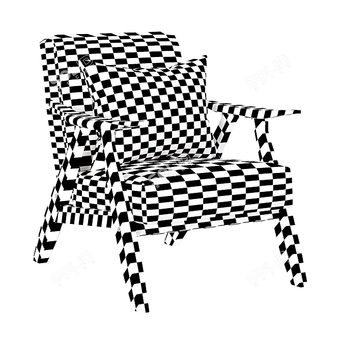 Hofstetter Armchair: Modern Comfort 3D model image 5