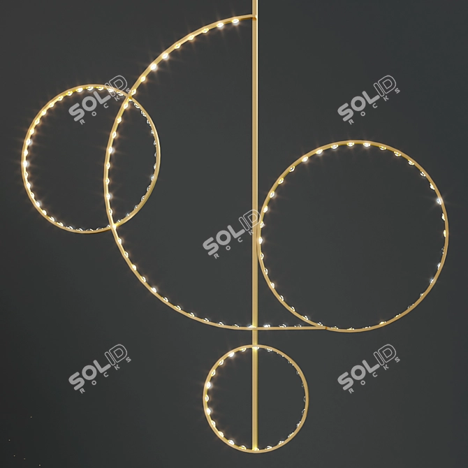 Copper Luminarie Belladonna Pendant 3D model image 1