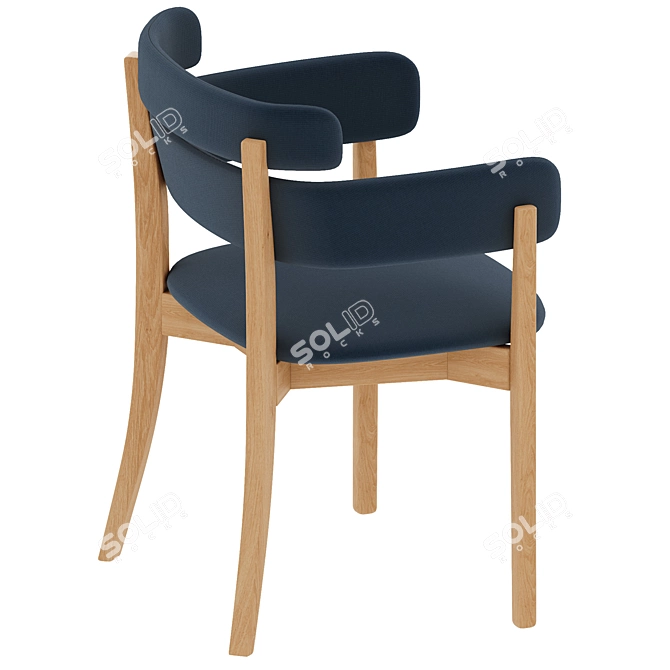 Trendy Tiras Chair: A Modern Masterpiece 3D model image 3