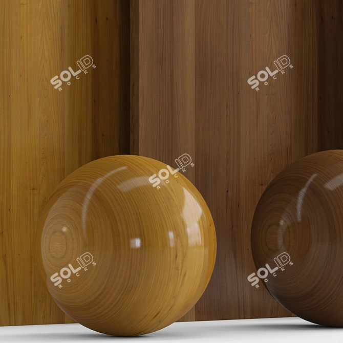 Aspen Wood 30: 3 Material Masterpiece 3D model image 3