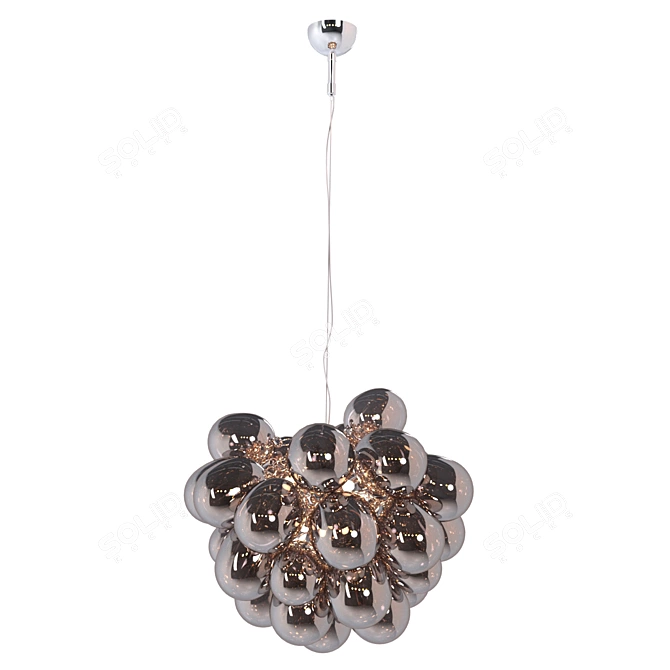 Cloudy Glass Pendant Lamp 3D model image 3