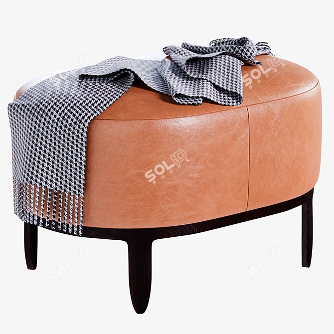 Elegant Centimeter Pouf 3D model image 1