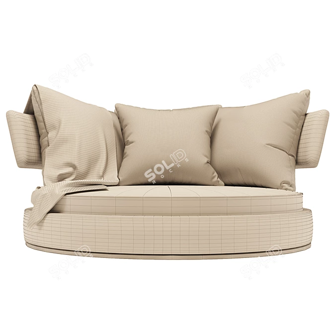 Elegant Comfort Soft Sofa 3D model image 3