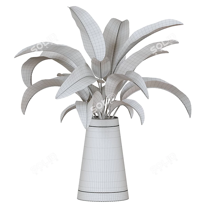 Sleek Plant Design: 3D Max Render 3D model image 2