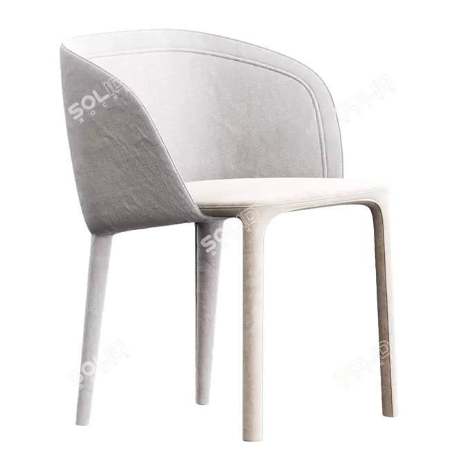 Elegant Lepel Smooth Table: Sleek Functional Design 3D model image 4