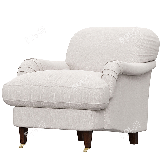 Hayes Club Chair: Elegant and Comfortable 3D model image 2