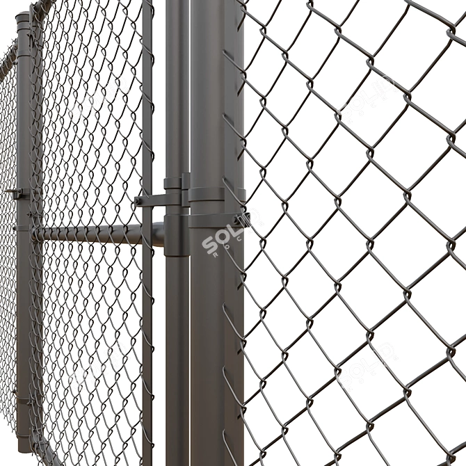 Durable Mesh Fencing Solution 3D model image 2