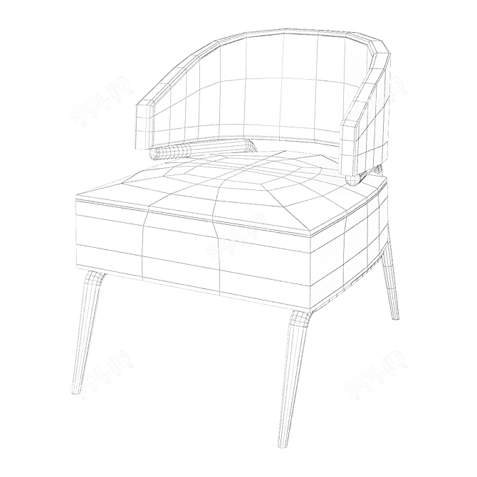 Haines Armchair: Stylish Comfort for Any Space 3D model image 3