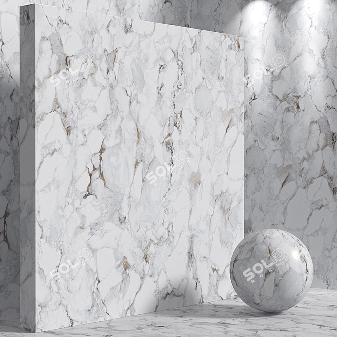 Seamless Stone Marble - Set 181 3D model image 4