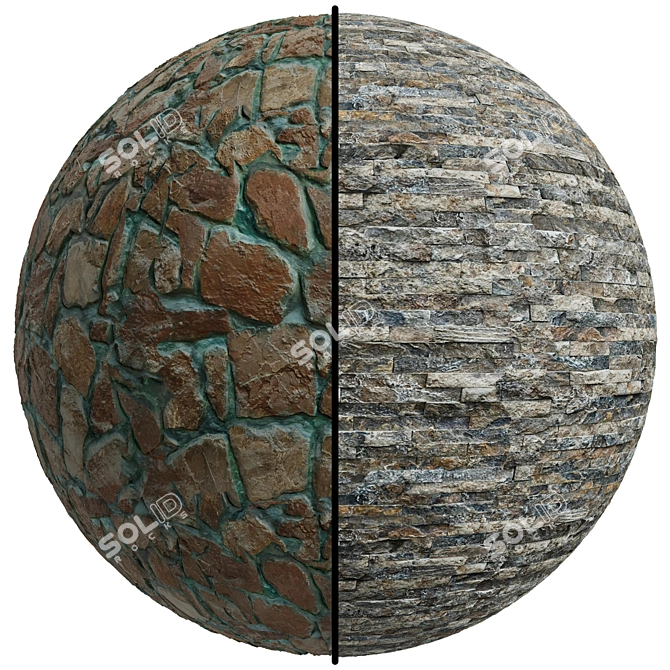 Seamless Stone Covering Texture | 3MAT | PBR 3D model image 1