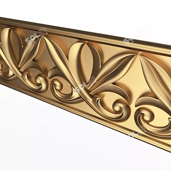 Elegant Ornament Molding 3D 3D model image 3