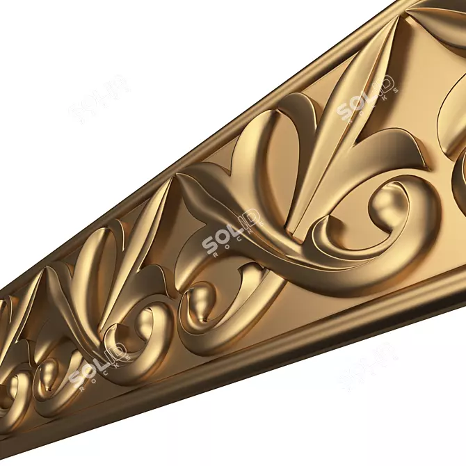 Elegant Ornament Molding 3D 3D model image 4