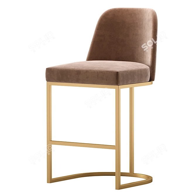 Designer Bar Stool: Williams - 3 Colors 3D model image 5