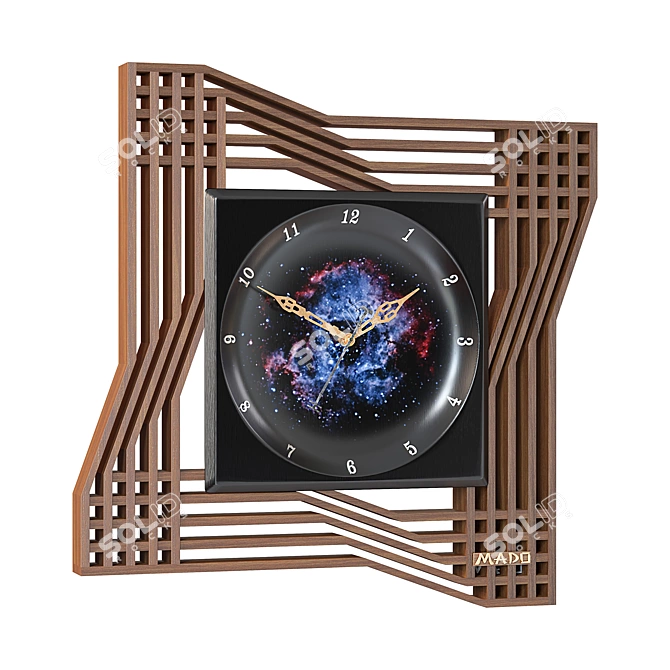 "Sekai" World Wall Clock 3D model image 1