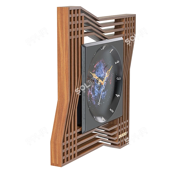 "Sekai" World Wall Clock 3D model image 2