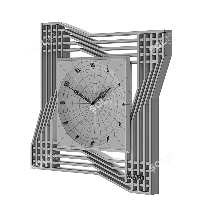 "Sekai" World Wall Clock 3D model image 3